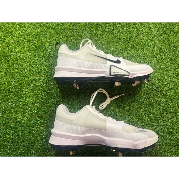 Nike Force Zoom Trout 9 Pro Baseball Cleats Men’s 8.5 Metal White Black NEW